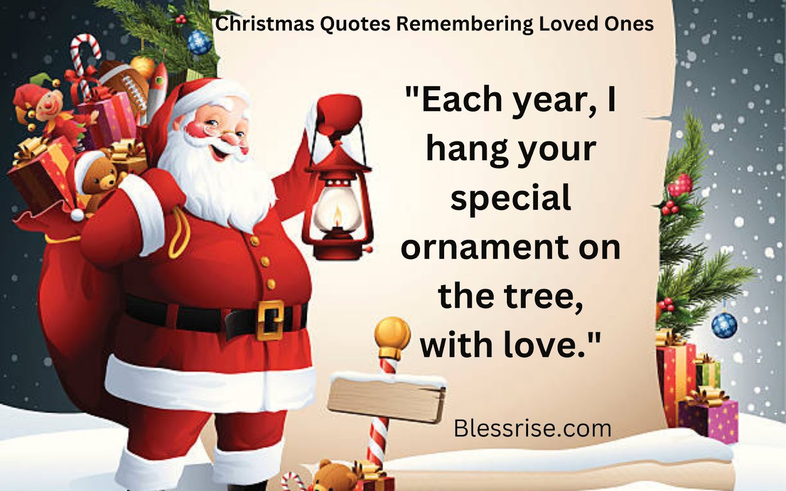 Christmas memorial ornament