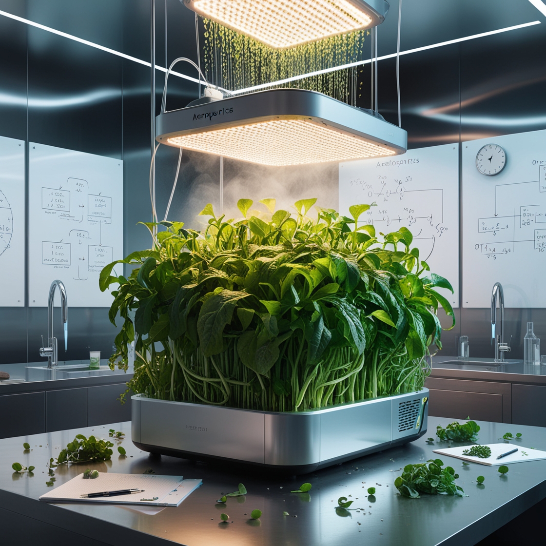 Aeroponics system optimization and improvement