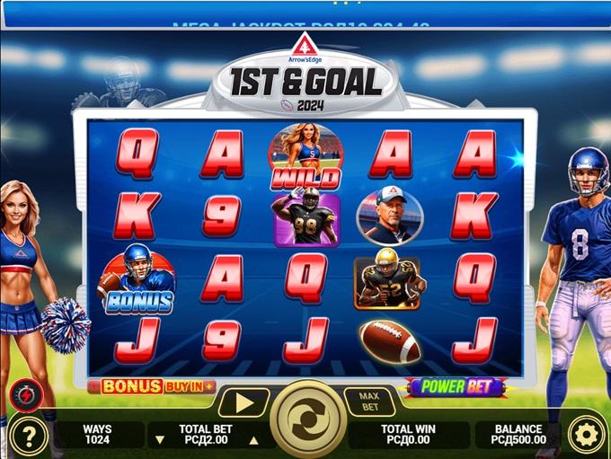 1st and Goal Slot By USA friendly Arrows Edge » Review + Demo Game