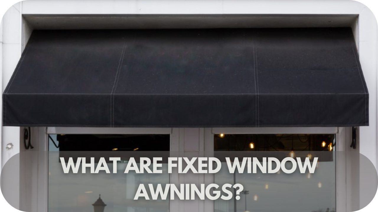 Sturdy fixed window awnings providing year-round shade and weather protection for homes and businesses.