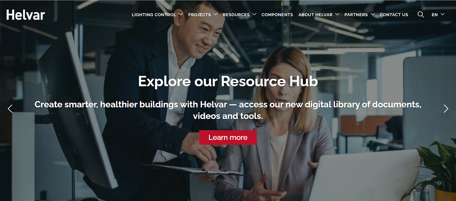 Home page for Helvar