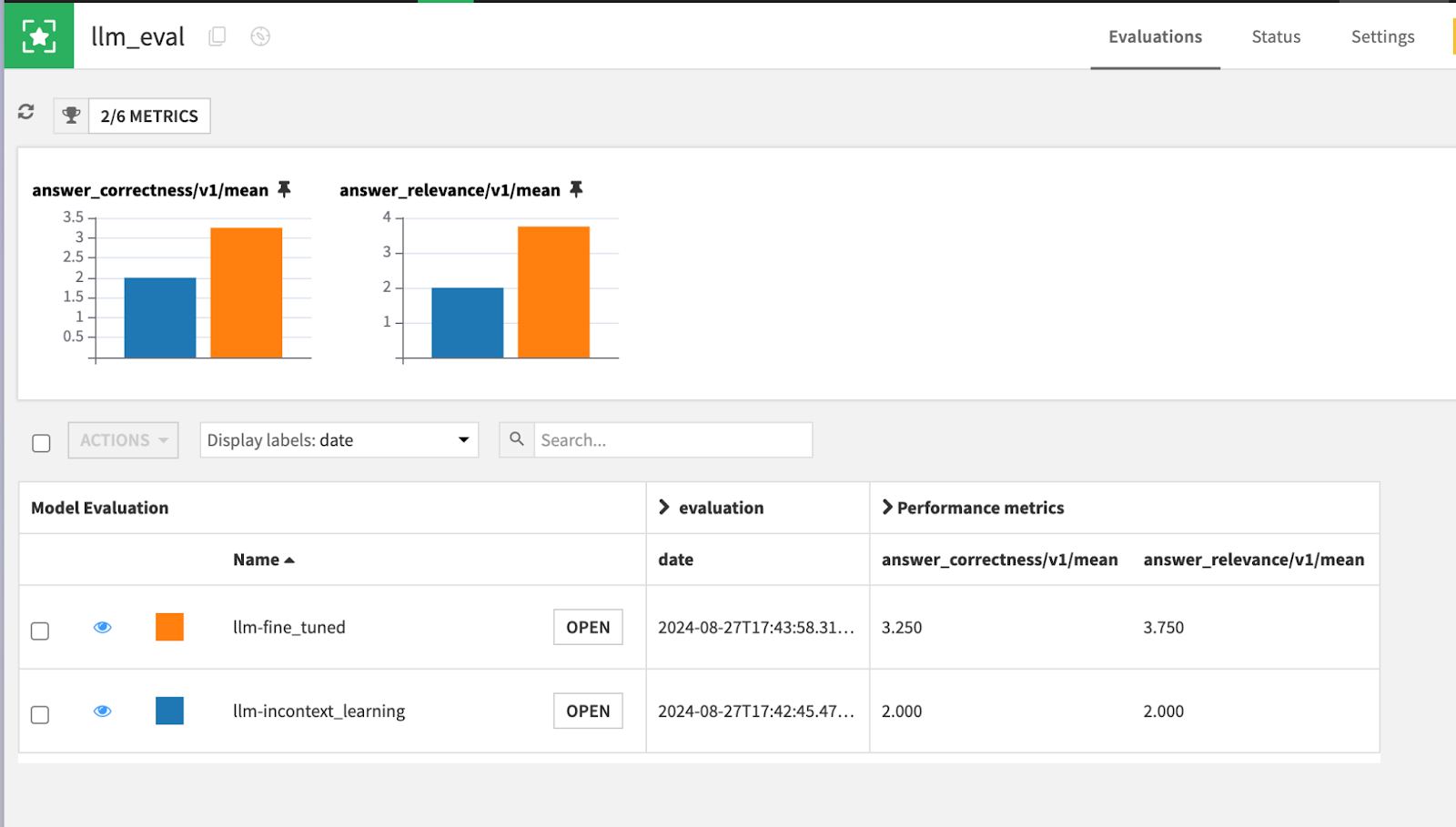 Comparing LLM-as-a-Judge Metrics in Dataiku’s Model Evaluation Store 