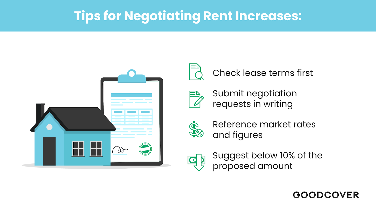  How to negotiate rent increases with your landlord. 