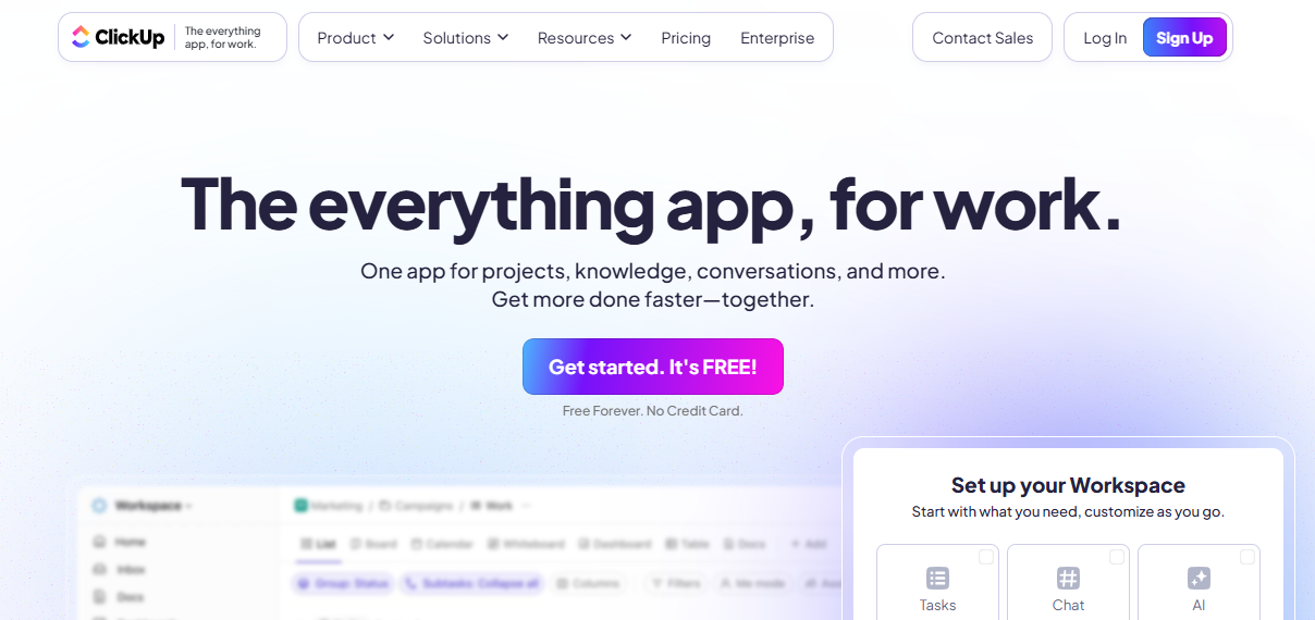 6 Best AI Project Management Tools - Clickup
