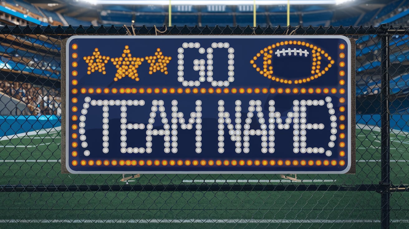 Customizable Football LED Signs
