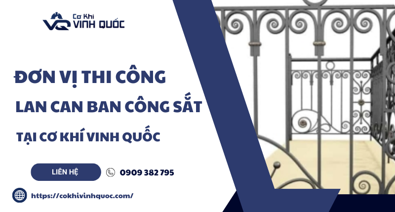 Thi Công lan can sắt ban công 3