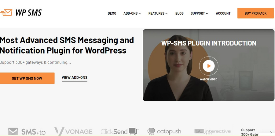 WP SMS Pro is the best WordPress SMS plugin that can send SMS from computer