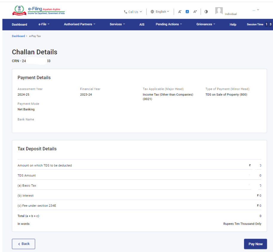 How to Download and Fill Form 26QB for TDS Payment on Property Transactions