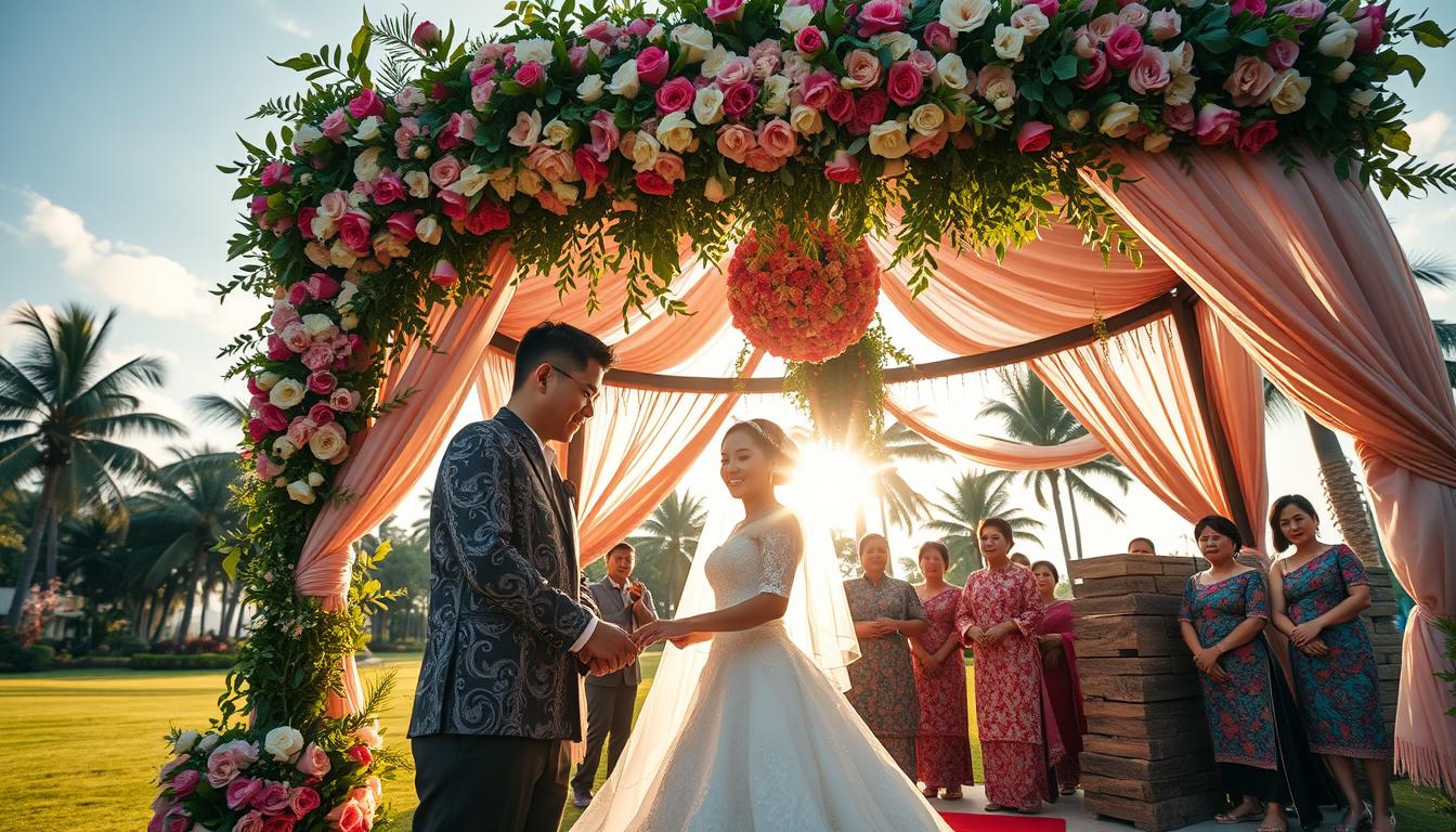 batik in singaporean weddings