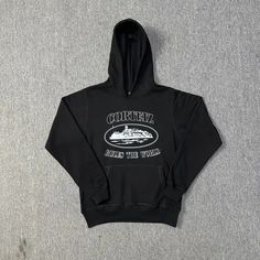 corteiz black hoodie