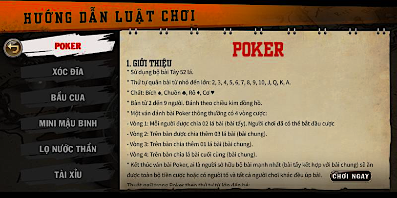 Hướng dẫn chi tiết cho người mới bắt đầu luật chơi Poker tại Debet