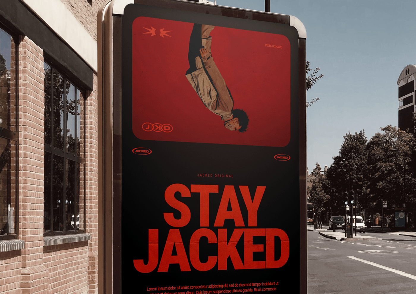 Image from the Jacked Original: Branding and Visual Identity for a Fitness Brand article on Abduzeedo