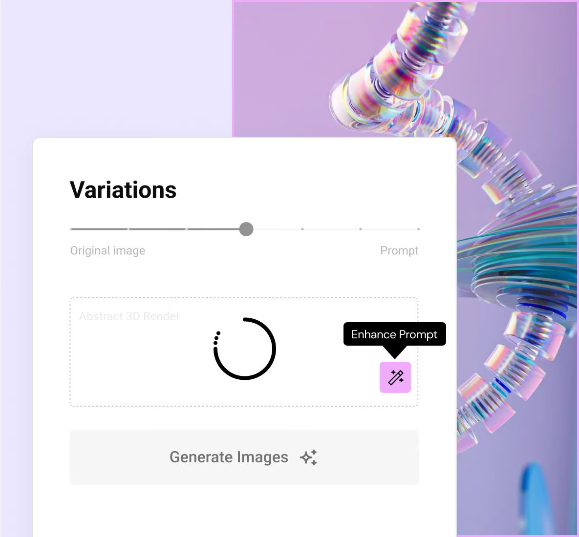 Exemple d'outil pour créer des images via l'IA et WordPress