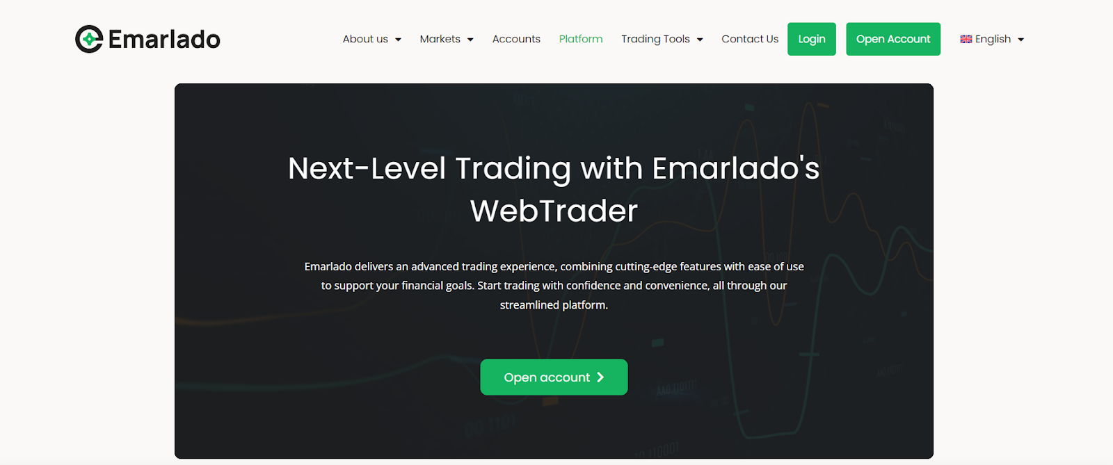 Visit Emarlado’s Platform page and learn more about the WebTrader