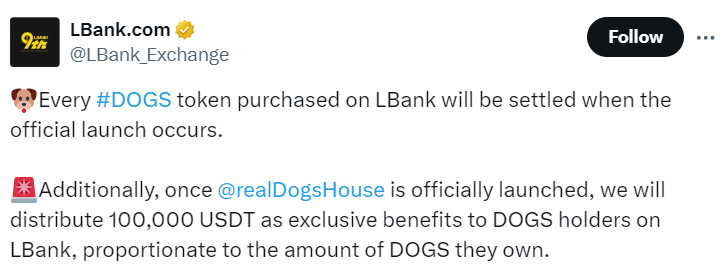 $DOGS Celebrates LBank's 9th Anniversary