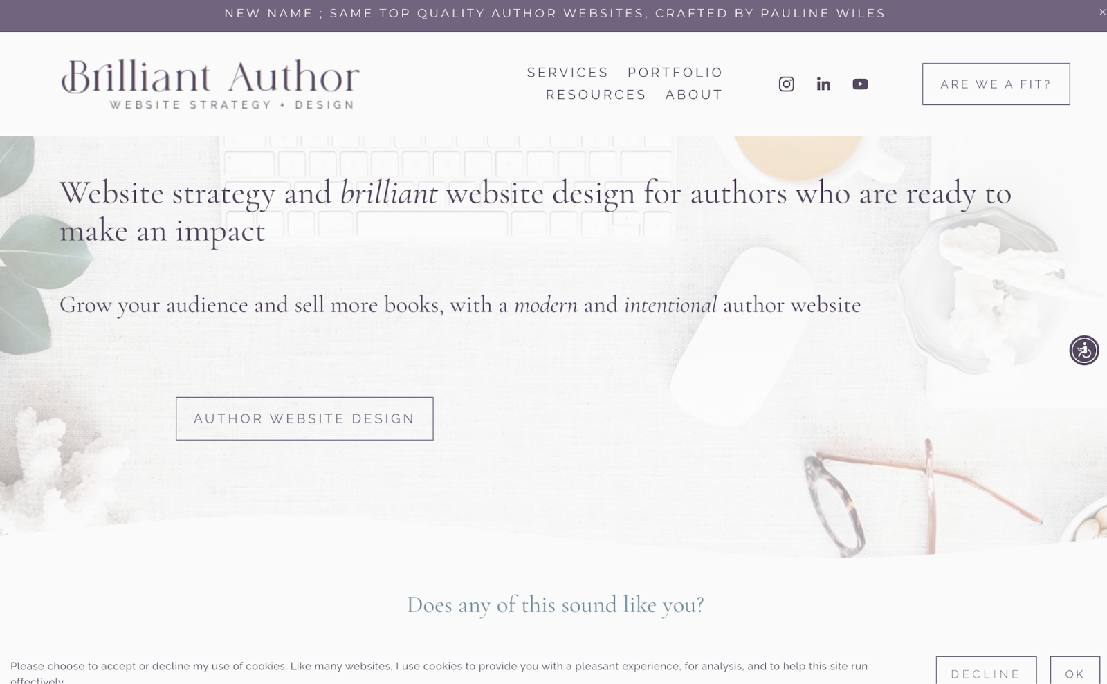 image of Brilliant Author page