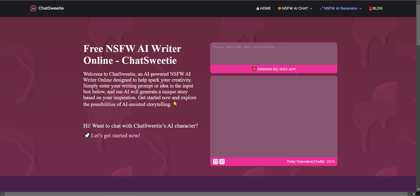 NSFW AI Story Generator Perchance