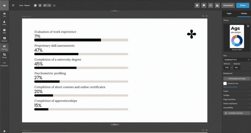 Infogram's AI Image Generator Tool Interface