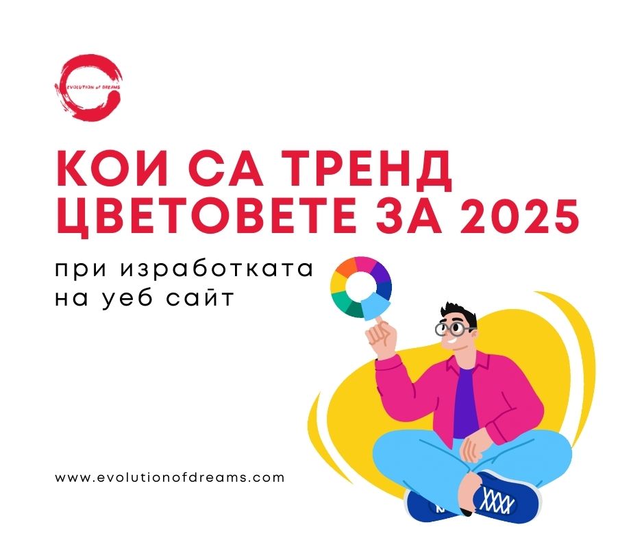 Тренд цветове при изработката на уеб сайт през 2025 г.