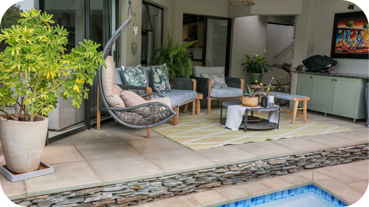 How to Pair Stone Paving with Furniture and Décor