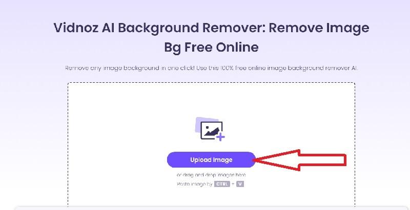 How to Remove Background With Vidnoz AI Step 2