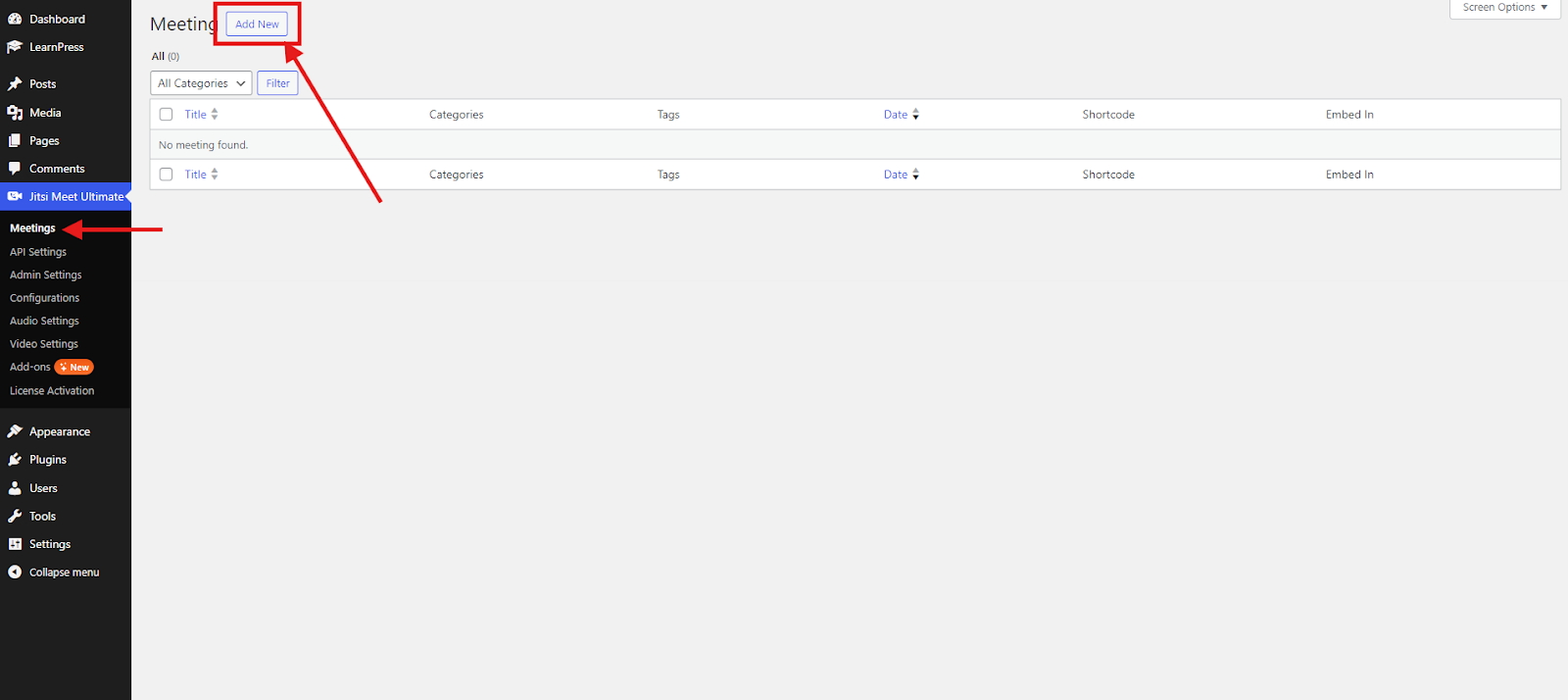 How to add Meeting in LearnDash LMS with Jitsi Meet