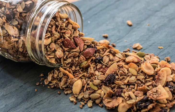 Granola Đồ Ăn Vặt Ít Calo