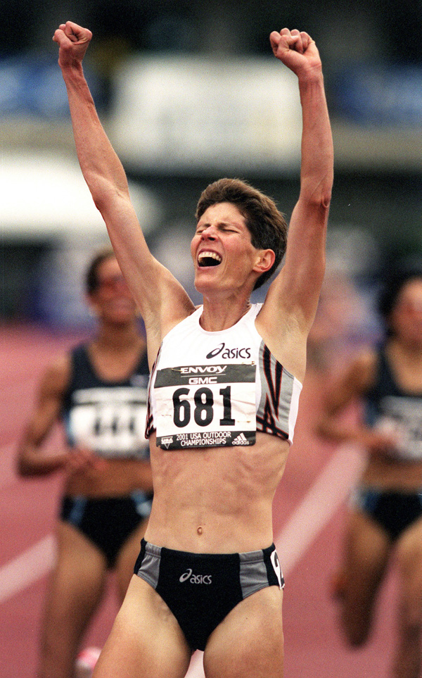 Image of Marla Runyan at the 2001 USA Outdoor Track Championships