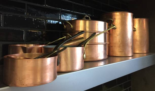 copper pots and pans set