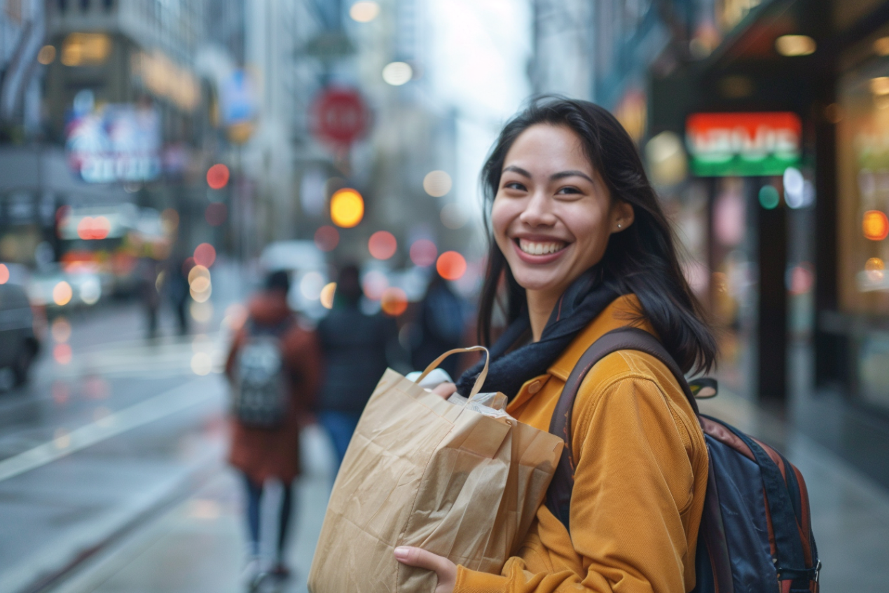 A woman smiling | Source: Midjourney