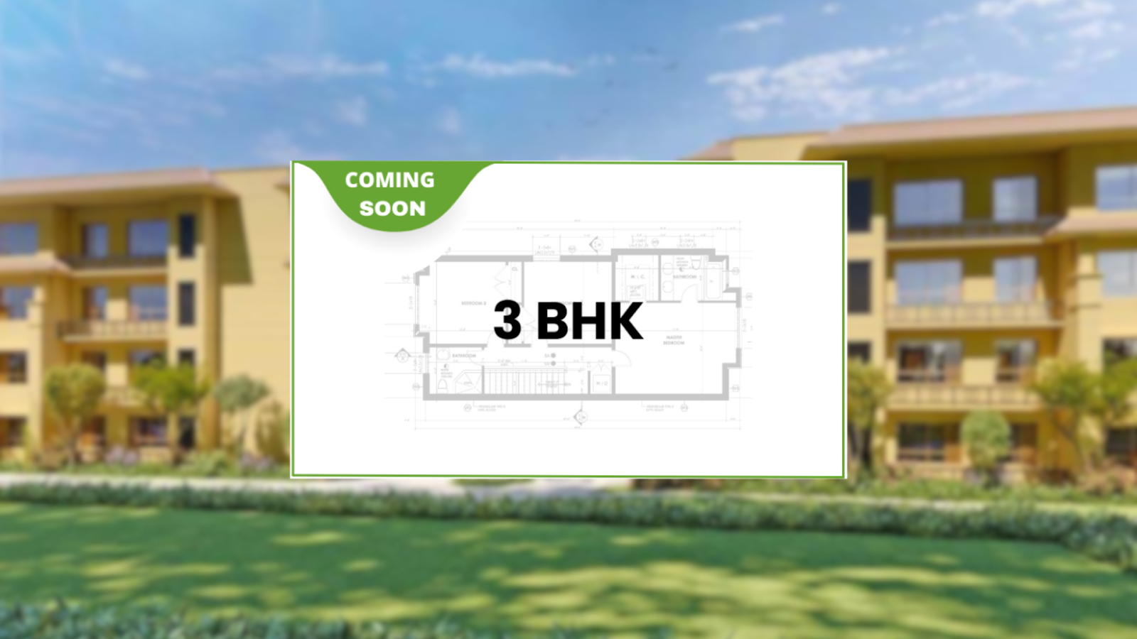 Brigade Atmosphere Pearl floor plan and configuration of 3 bedroom villa.