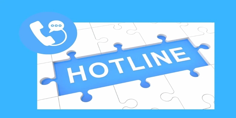 Sử dụng số Hotline để liên lạc 