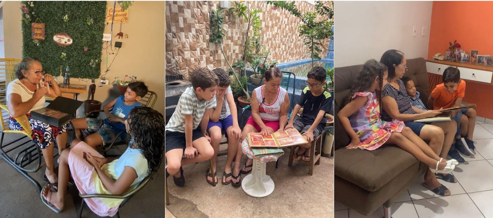 Álbuns de família voltam à cena, em um formato de resgate da oralidade, da conversa e história de vida dos mais velhos para os mais novos. 