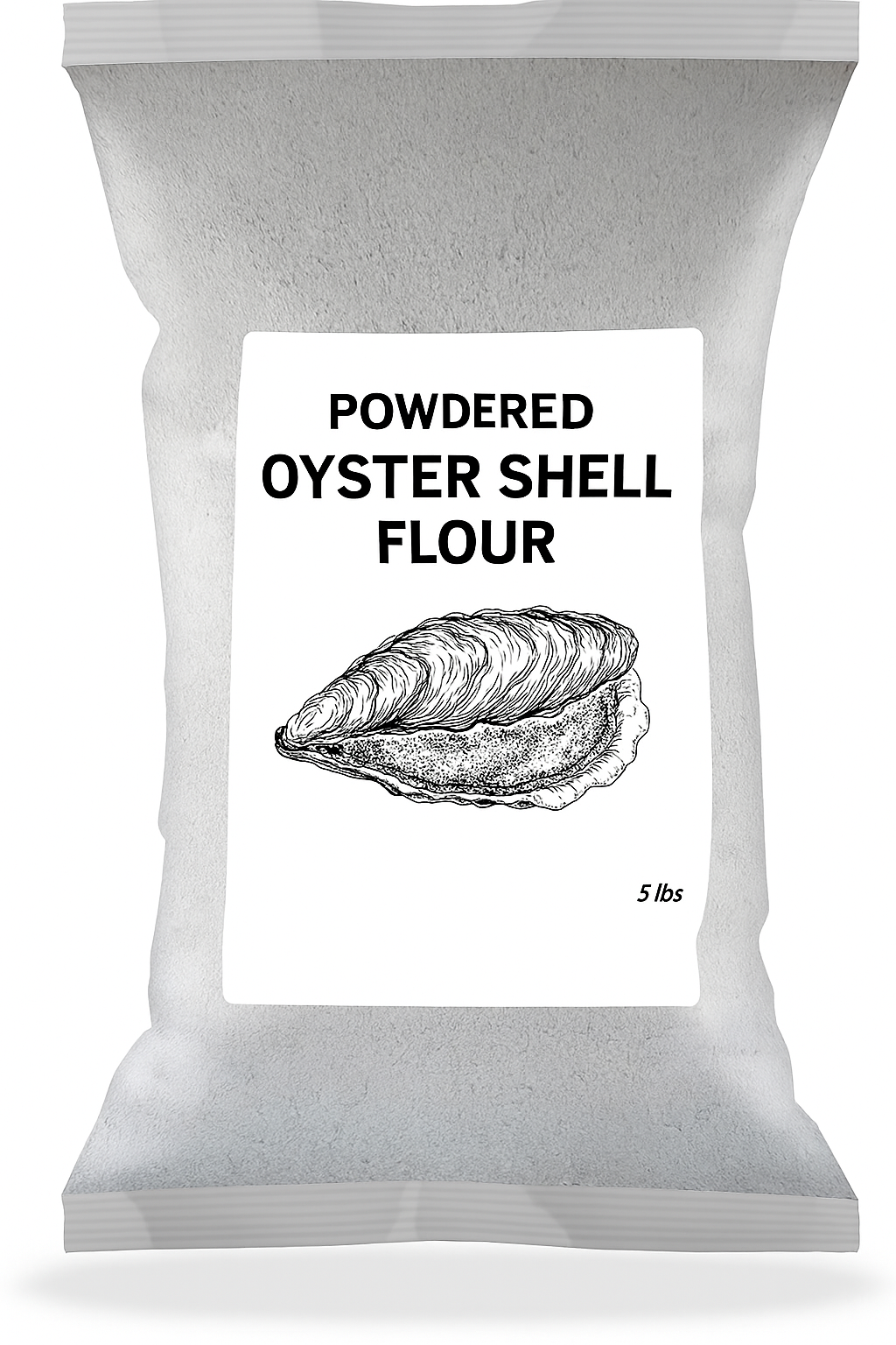  Bag of powdered oyster shell flour for garden use in cannabis cultivation