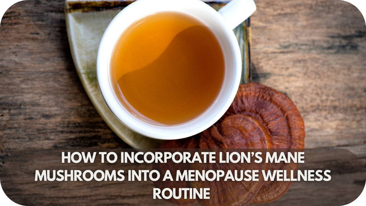 Add Lion’s Mane to your daily routine through supplements, teas, or smoothies for potential menopause support.