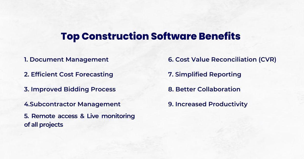 9 Benefits of Construction Management Software