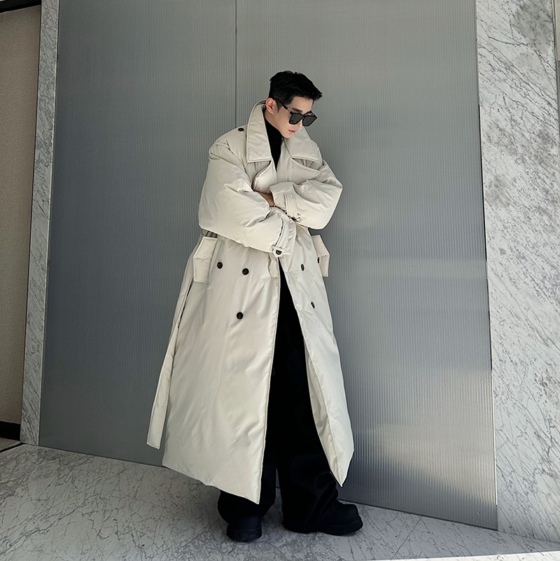 Korean Men's Fashion: High-Fashion Minimalism: A Korean Man’s Oversized Winter Look