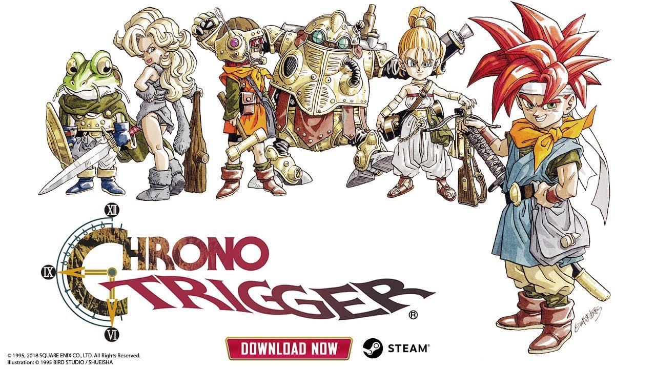 The Official Image of Chrono Trigger featuring its characters, one of the best retro games on Steam