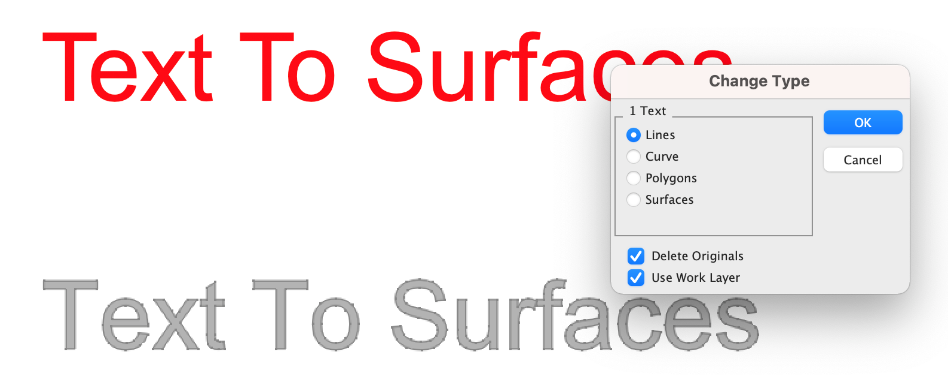 Text to Surface Example