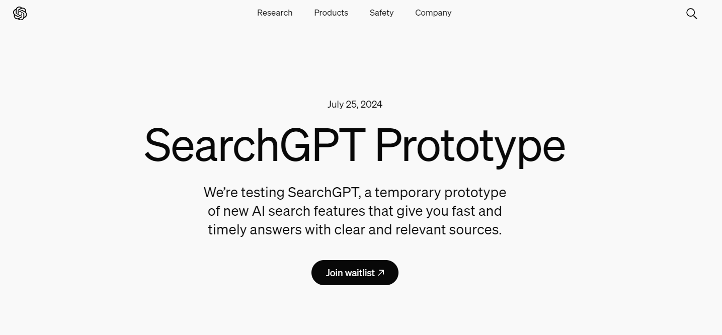 searchgpt open ai