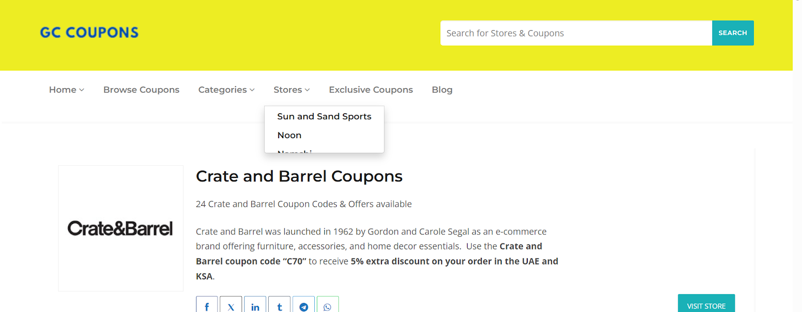 GC Coupons Partners with Crate & Barrel and Jeeny to Deliver Exclusive Savings in the UAE