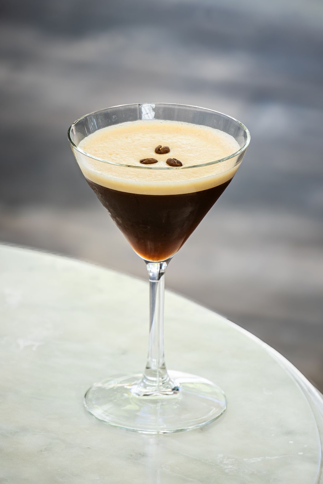 a classic espresso martini at St. Cecilia espresso martinis