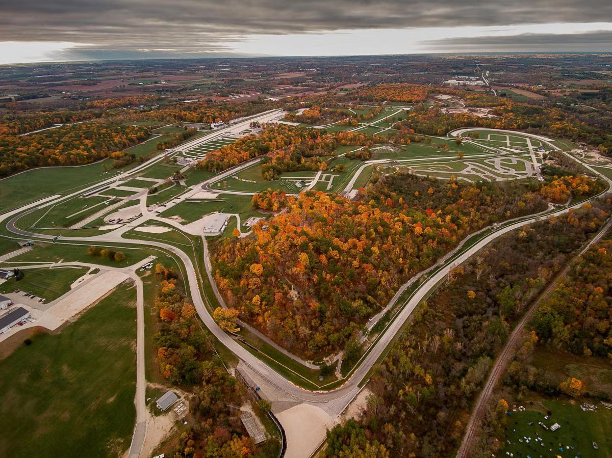 aerieal view of Road America