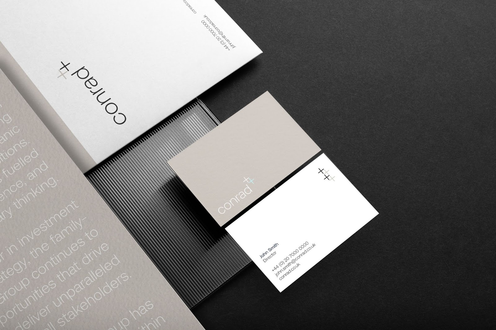 Image from the Branding: A Case Study of Conrad Group's Transformation article on Abduzeedo