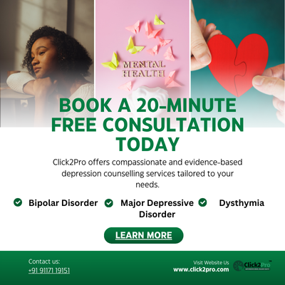 Book a 20-minute free consultation for depression counselling tailored to your needs, including bipolar and MDD.