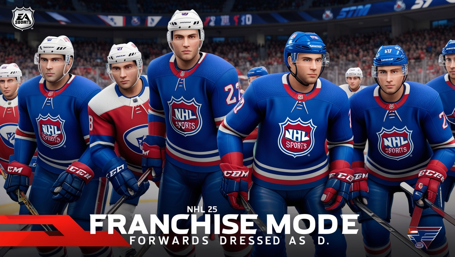 NHL 25 Franchise Mode Forwards Dressed as D