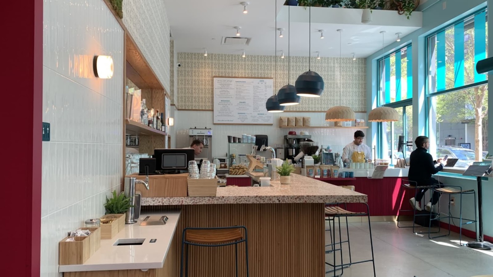 Inside of the Bloomie's store in Fairfax, Va., there's a restaurant called Colada where shoppers can order mojitos, empanadas or other Cuban fare. Customers are encouraged to shop while sipping.