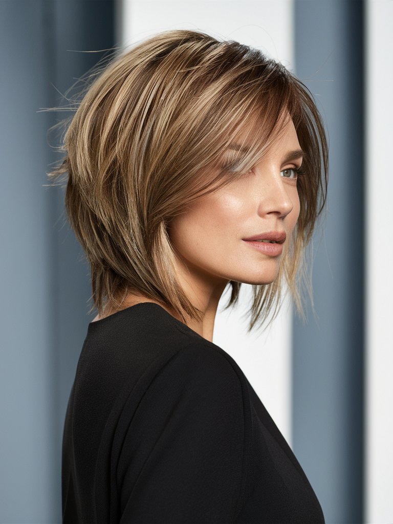 19. Medium Length Textured Cut