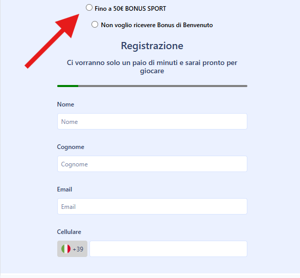 Come si sblocca William hill bonus benvenuto sport?
