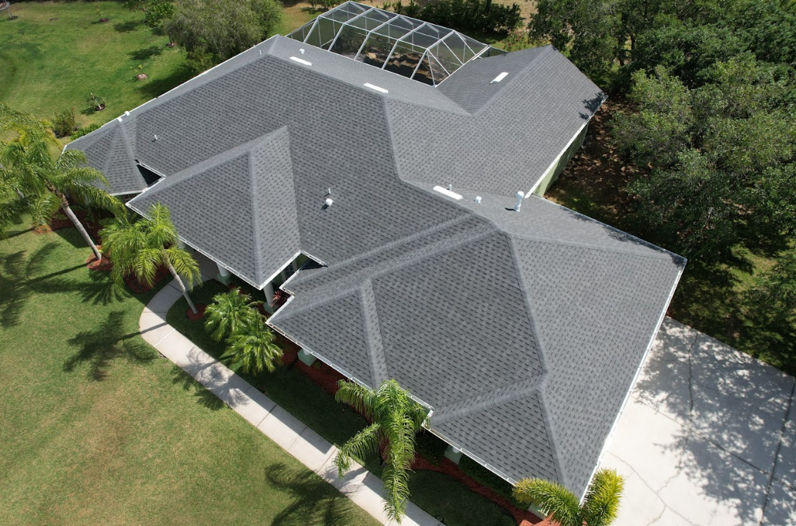 image of house with metal tile roofing